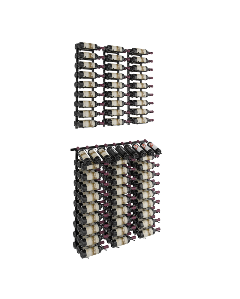 Matte Black Modular Wine Rack Display Kit (7-Piece Set) - Winerack Solutions