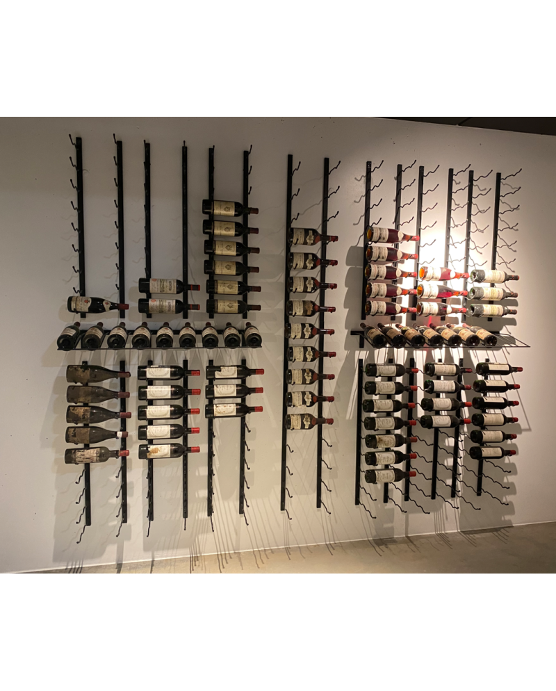 Matte Black Modular Wine Rack Kit (7-Piece Set) - Winerack Solutions