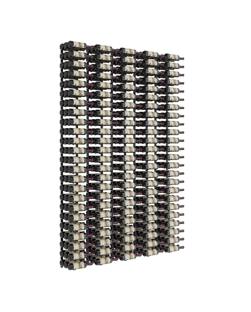 315-Bottle Matte Black Wine Rack Wall Kit (5x W33 and 5x W43) - Winerack Solutions