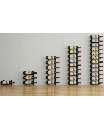 30-Bottle Under-Stairs Wine Rack Kit - 1 Deep Matte Black - Winerack Solutions