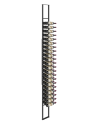 63-Bottle Floor-to-Ceiling Wine Rack Kit - Matte Black Post System - Winerack Solutions