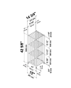 Freestanding wine bottle storage for 48 bottles