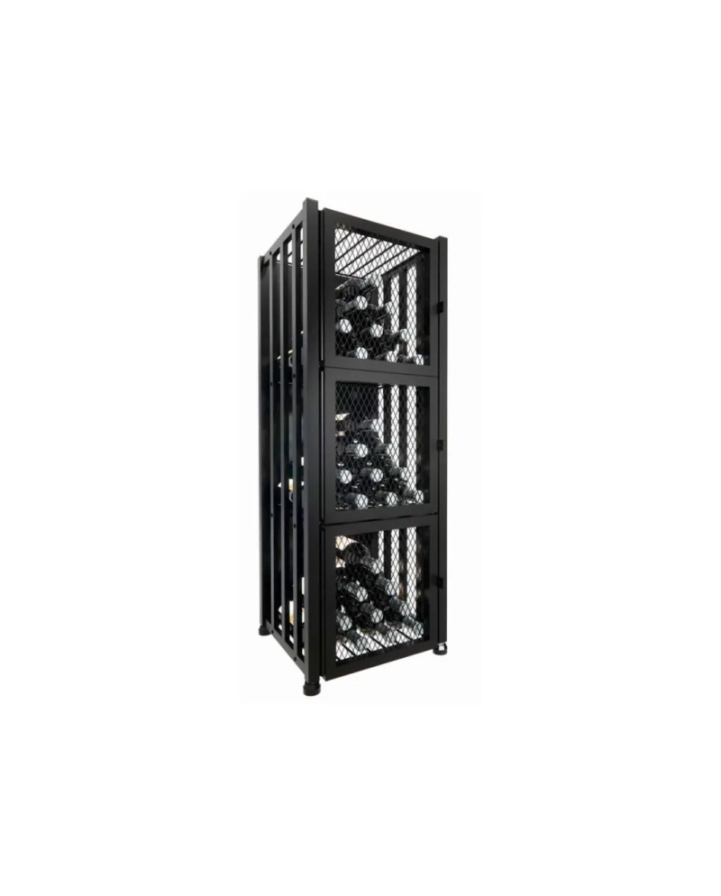 Freestanding wine bottle storage locker