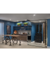 Freestanding wine bottle storage locker