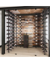 Freestanding wine bottle storage locker